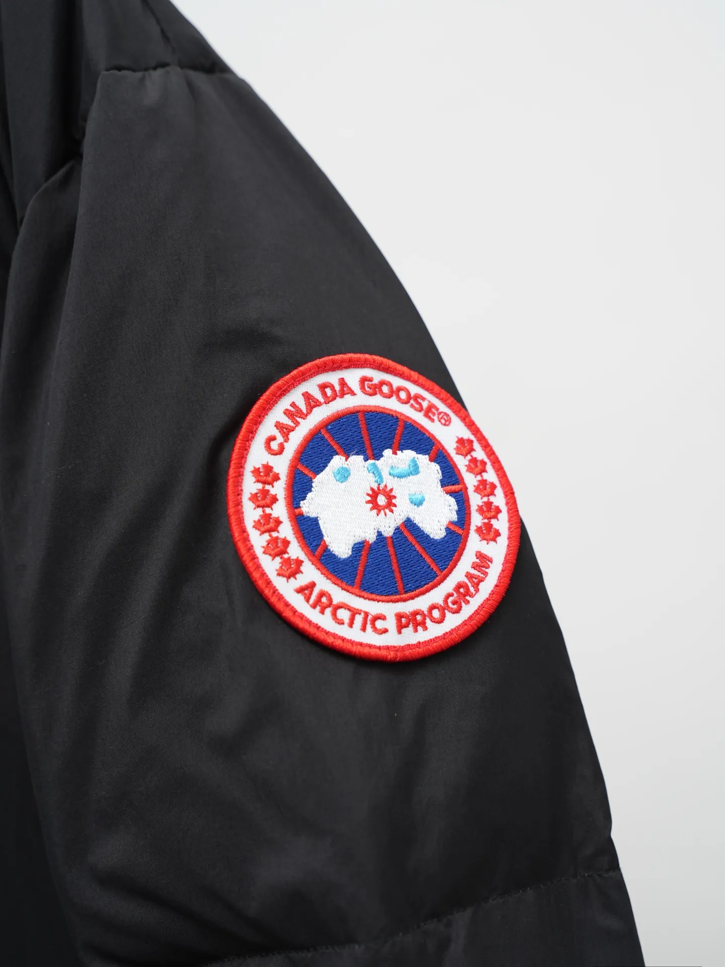 P860 CANADA GOOSE Lawrence Men's Down Jacket Large Goose Down Jacket Black (Red Label) 2802M